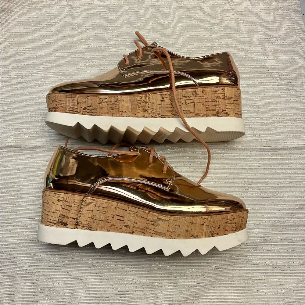 Rose Gold Platform Shoes